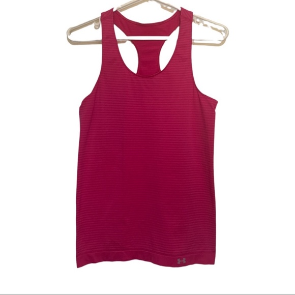 3/$30 Under Armour pink racerback striped tank top - Picture 1 of 7